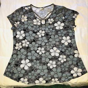 Nadine West rhinestone-detail shirt